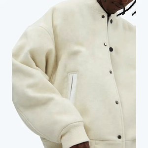 Veste de sport d'hiver en cuir de qualité supérieure, personnalisée, brodée, super douce et confortable pour hommes - Product Image 3