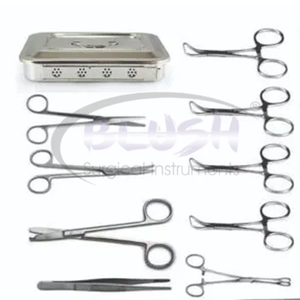 Juego de Instrumentos Quirúrgicos Manuales Reutilizables de Acero Inoxidable de Diferentes Formas, Nuevo Diseño Profesional, para Cirugía General, de Blush Surgical - Product Image 3
