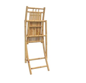 Chaise pliante contemporaine en bambou pour l'extérieur, idéale pour les événements, les mariages, les hôtels, écologique et faite à la main - Product Image 2