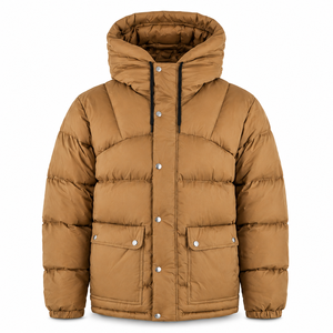 Chaqueta Acolchada con Capucha al por Mayor, Resistente al Agua, con Exterior de Nailon, Relleno Acolchado, Bolsillos Grandes con Solapa, Ropa de Invierno Premium - Product Image 1