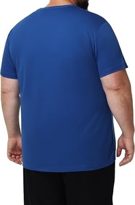 T-shirt noir à manches courtes pour homme, 100 % coton, coupe classique, col rond, décontracté, couleur unie, jersey tricoté, teint uni, design vierge - Product Image 3