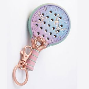 Llavero de Goma Resistente con Forma de Raqueta de Pádel, Servicio OEM, con Tamaño Personalizado y Logotipo Personalizado en Relieve 3D, Artículo Deportivo Novedoso - Product Image 2