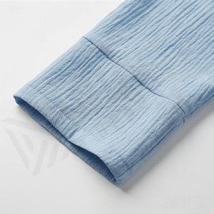 Ensemble Abaya Ouverte Populaire OEM Deux Pièces Vêtements Femme Nouveau Design Lin Modeste Élégant Kaftan Mode Islamique - Product Image 5