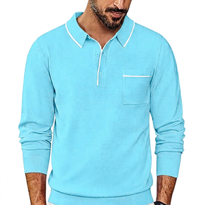 เสื้อเชิ้ตแขนยาวผู้ชาย มีกระเป๋า สีพื้น สไตล์ลำลอง สีเบจ โพลีเอสเตอร์ 100% ผ้าถัก พิมพ์ลายตัวอักษรดิจิทัล น้ำหนัก 180 กรัม - Product Image 4