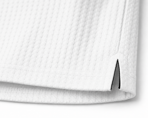 Chemise à manches courtes en satin texturé pour homme, design à franges blanches, bordure contrastée, imprimé décontracté, 100% polyester, séchage rapide - Product Image 4