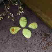 Opale verte naturelle en gros, cabochon de forme libre, pierre semi-précieuse en vrac pour la fabrication de bijoux, anneaux et pendentifs
