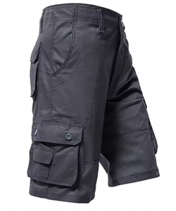 Shorts cargo grande taille pour hommes, coupe ample, style streetwear, longueur genou, décontracté, sport, hip-hop, pantalon court droit, vente en gros personnalisée - Product Image 5
