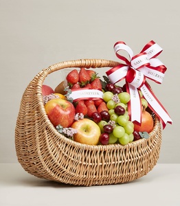 Venta al por mayor buen precio y cesta de regalo de flores y frutas de ratán de alta calidad Ramadán Eid vacaciones regalo de Navidad handwicker en Vietnam - Product Image 2