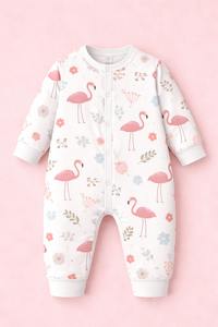 Mameluco de Bebé de Manga Larga, 95% Bambú, 5% Spandex, Ecológico, para Todas las Temporadas, Suave, Transpirable, de Secado Rápido, Amigable con la Piel - Product Image 3