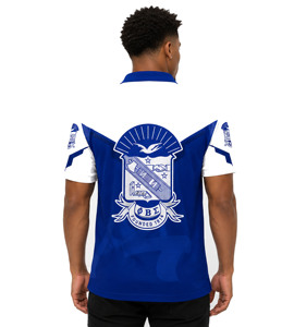 Polo pour homme à blocs de couleur, manches courtes, tricoté, col boutonné, logo personnalisé, vêtements d'été - Product Image 3
