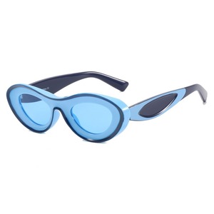 New Fashion Colored Oval <b>Sunglasses</b> Trend Personalized Concave Shape Oval <b>Sunglasses</b> - Product Image 4