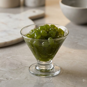 Bolas de Boba Cristalizadas con Sabor a Matcha, Textura Masticable, Perlas de Konjac, Adorno Versátil para Té de Burbujas, Base para Postres - Product Image 1