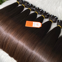 Vente en gros de mèches de cheveux vierges de qualité supérieure, 40 pouces, lisses, super double trame, extensions de cheveux, livraison mondiale
