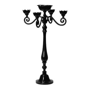 Chandelier en métal noir de haute qualité, nouveau Design, chandelier, bougeoir, fabricant en gros - Product Image 1