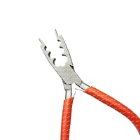 Grand outil d'ouverture et de fermeture d'oiseau en acier inoxydable à 3 trous de 16cm Pince souple pour aquarium Ornithologie Outils de sonnerie d'oiseau Accessoires