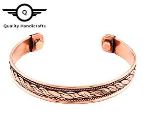 Best Selling Women's Vintage Mixed Metal Statement Jewelry Chunky Brass Copper Polished Cuff <b>Bracelet</b> India Festival Tribal <b>Boho</b> - Product Image 6