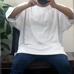 Camiseta Lisa Oversize para Hombre, Corte Cuadrado, Algodón Premium, Básica, OEM ODM - Product Image 2