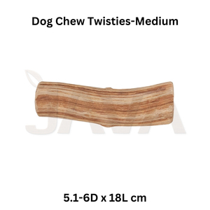 ของเล่นเคี้ยวสำหรับสุนัขแบบเป็นมิตรต่อสิ่งแวดล้อม ทนทาน ทำจากไม้กาแฟ รูปทรงบิดเกลียว ช่วยทำความสะอาดฟัน เพื่อความสนุกของน้องหมา ขนาด M - Product Image 2