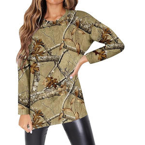 เสื้อสเวตเชิ้ตแขนยาวสำหรับผู้หญิงและผู้ชาย รุ่นใหม่ ผลิตตามสั่ง สำหรับล่าสัตว์ ลายต้นไม้ ผ้าฝ้ายแท้ 100% บุขนแกะ ระบายอากาศได้ดี เหมาะสำหรับฤดูหนาว กิจกรรมกลางแจ้ง - Product Image 1