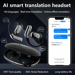 Audífonos OWS con Traducción por IA en Tiempo Real, Auriculares Multi-idioma con Soporte para WiFi, Traductor de <span class=keywords><strong>Idiomas</strong></span> - Product Image 2