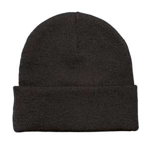 Gorro de Invierno Unisex de Punto con Estampado Digital Verde Oliva, Gorro Cálido de Color Sólido con Puño - Product Image 3