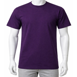 T-shirts pour hommes à manches courtes, col rond, couleur unie, de haute qualité, 100% coton, coupe classique, avec design personnalisé - Product Image 1