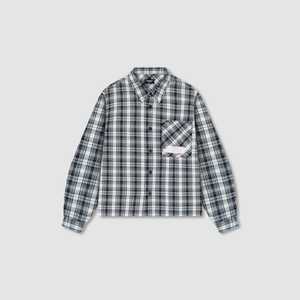 Blazer chemise en toile à carreaux surdimensionné pour homme, vente en gros, personnalisé, manches longues, coton, multicolore, fabrication OEM ODM en vrac - Product Image 1
