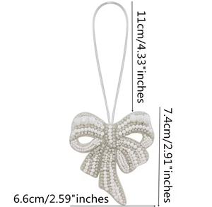 Porte-clés vintage faits main multicolores avec strass, breloques de poignet alphabet multicolores avec initiales, design varié - Product Image 3