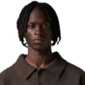 Pull en maille à manches longues pour homme, col boutonné texturé doux, mélange de coton, marron, décontracté, hiver, OEM - Product Image 5