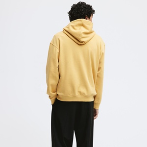 Custom Men's Oversized Half Zip Hoodie <b>Sweatshirt</b> 100% Cotton <b>Velour</b> Embroidered Branded Label Color Blocking Stonewashed for - Product Image 2