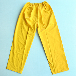 Ensemble de pluie unisexe noir en polyester/nylon imperméable, coupe-vent et respirant, avec fermetures éclair, bandes réfléchissantes et poches, pour le travail (vente en gros) - Product Image 4