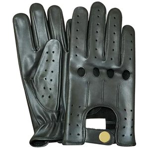 Gants d'hiver en cuir pour vélo, longueur poignet, thermiques, compatibles écran tactile, non doublés, décontractés pour le cyclisme, les fêtes, les sports, les voyages, les activités de plein air et le quotidien - Product Image 1