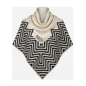 NORTH APPROACH Women's Square Silk Scarf Geometric Print Elegant Multi-Functional Fashion Accessory All Seasons - Product Image 1