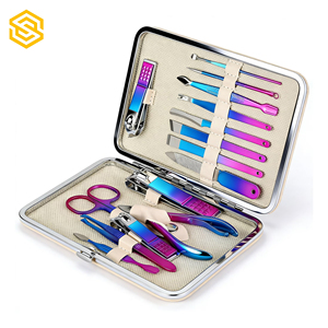 High Quality <b>Nail</b> Care Tools Set Best Selling Manicure Pedicure <b>Kit</b> Unique Color Travel Friendly Case Top Selling Product - Product Image 1