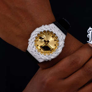 Reloj Mecánico Starspire Jewels de la Mejor Calidad con Correa de Goma, Resistencia al Agua de 3 BAR, Diamantes Chapados, Analógico-Digital - Product Image 1
