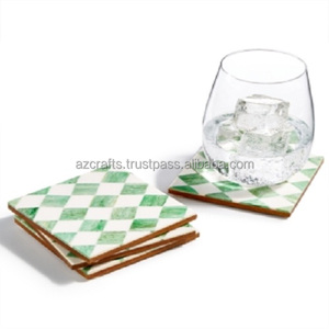 Fancy New Design Wooden Coaster Set <b>Kitchen</b> <b>Accessories</b> Packaged in Carton for Tea and Drinks Mats & Pads - Product Image 1