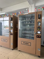 Distributeur automatique de snacks et de boissons variées 24h/24, distributeur automatique de boissons assorties