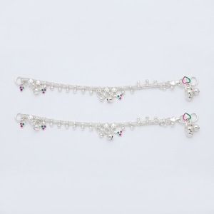 DIVYORO CLASSIC CHARM SILVER PAYAL - Product Image 1