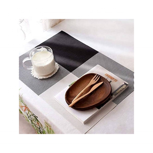 Mantel Individual Cuadrado de Algodón Sólido de 4 Colores, 280 g/m², Certificado OEKO-TEX, Hecho en India, OEM ODM, Decoración de Comedor Duradera, Venta al por Mayor - Product Image 1