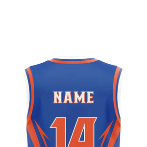 Camiseta de Baloncesto Sublimada Personalizada, Transpirable, de Secado Rápido, Poliéster Ligero, Ropa Deportiva con Nombre y Números del Equipo - Product Image 3