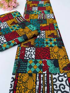 ฟรีทาวน์ผ้าฝ้ายพิมพ์ลายขี้ผึ้งสไตล์แอฟริกันสำหรับชุดเดรสมีสไตล์การตกแต่งเสื้อผ้าและบ้านแบบดั้งเดิม - Product Image 6