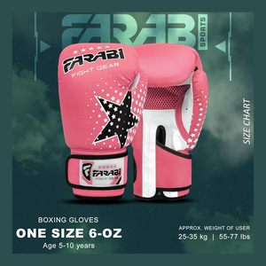 Guantes de boxeo personalizados Farabi para niños, guantes de boxeo de cuero PU al por mayor, guantes juveniles de cuero sintético con correa de velcro, guantes de muay thai. - Product Image 6