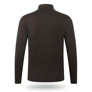 เสื้อยืดคุณภาพสูงแบบซิป 3/4  คอตั้ง ทรงปกติ แขนยาว ซิปครึ่งตัว สีสันตามสั่ง สวมใส่สบาย เป็นมิตรกับสิ่งแวดล้อม - Product Image 2