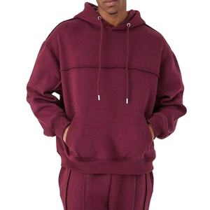 Venta al por mayor logotipo personalizado OEM polar blanco chándal mujer liso trajes deporte Rosa 2 piezas Sudadera con capucha conjunto algodón 2026 - Product Image 2