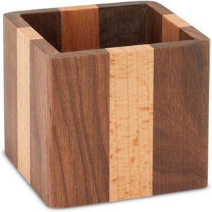Bamboo Wooden Pen Holder Multi-Functional Desktop Organizer for Stationery Custom Logo Wooden Pen Holder Office Supplies Desk - Product Image 3
