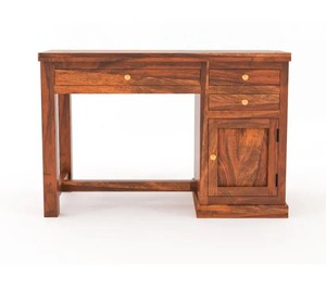 Solid Wood Home Office <b>Desk</b> with Storage Cabinet |Modern Wood <b>Study</b> Table | Jodhpur Export Handcrafted - Product Image 5