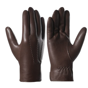 Nouveaux gants de luxe pour hommes, mode haut de gamme, en cuir véritable, pour l'automne et l'hiver, mitaines de conduite, prix abordable, OEM - Product Image 1