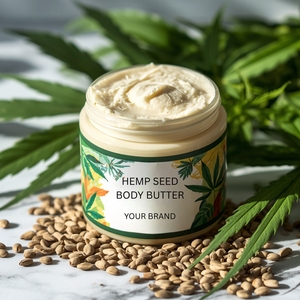 Crema Corporal Humectante de Semillas de Cáñamo en Envase Personalizado para Spa y Venta al por Menor - Product Image 1