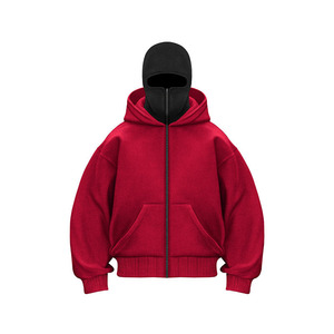 Sudadera con Capucha Blanca para Hombre, con Cierre, Estilo Casual, Tejida en Algodón, con Bolsillo, Corte Regular, para Otoño - Product Image 6