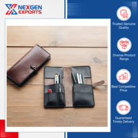 Nexgen Exports, fabricant indien de trousses à crayons et étuis à outils en cuir PU imperméable, faits à la main, 20x18cm, logo personnalisé
